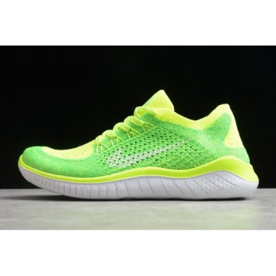 Nike Bayan Free Rn Flyknit Fluorescent Floresan Yeşil Koşu Ayakkabısı Türkiye - KIJLJMI6